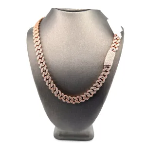 10K Rose-gold sharp edge Cuban