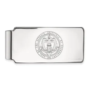 10K White Gold Georgia Institute of Technology Money Clip Crest