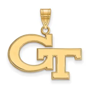 10K Yellow Gold Georgia Institute of Technology Medium Pendant