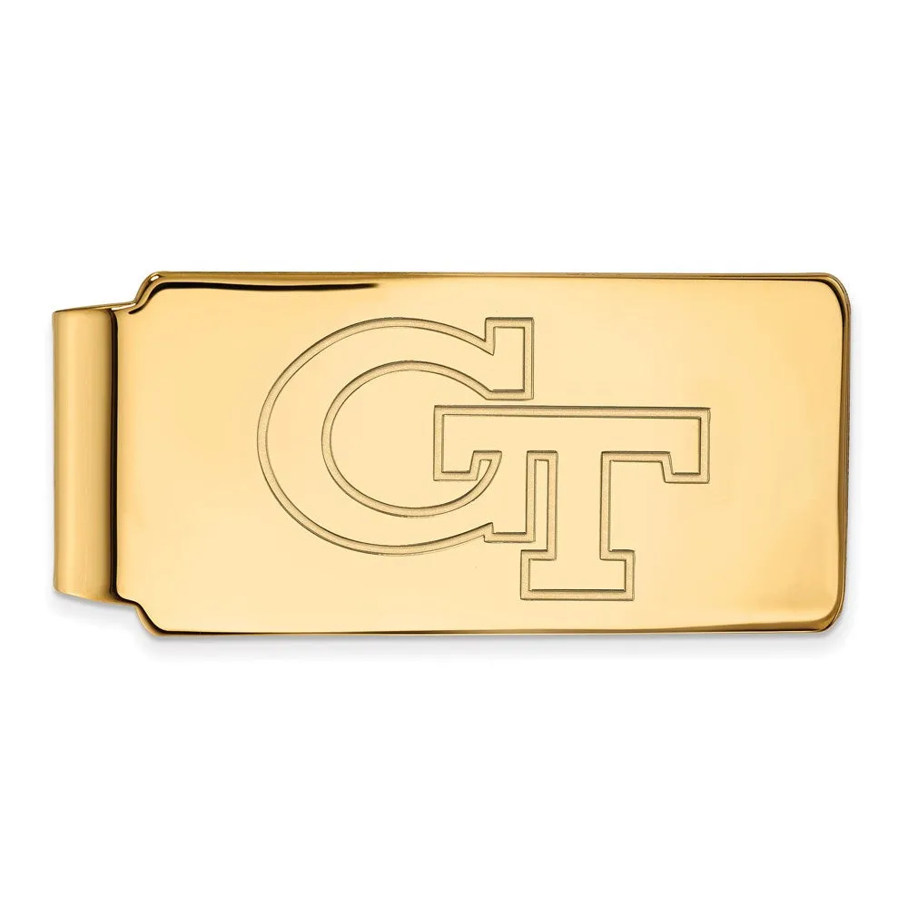 10K Yellow Gold Georgia Institute of Technology Money Clip