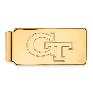 10K Yellow Gold Georgia Institute of Technology Money Clip