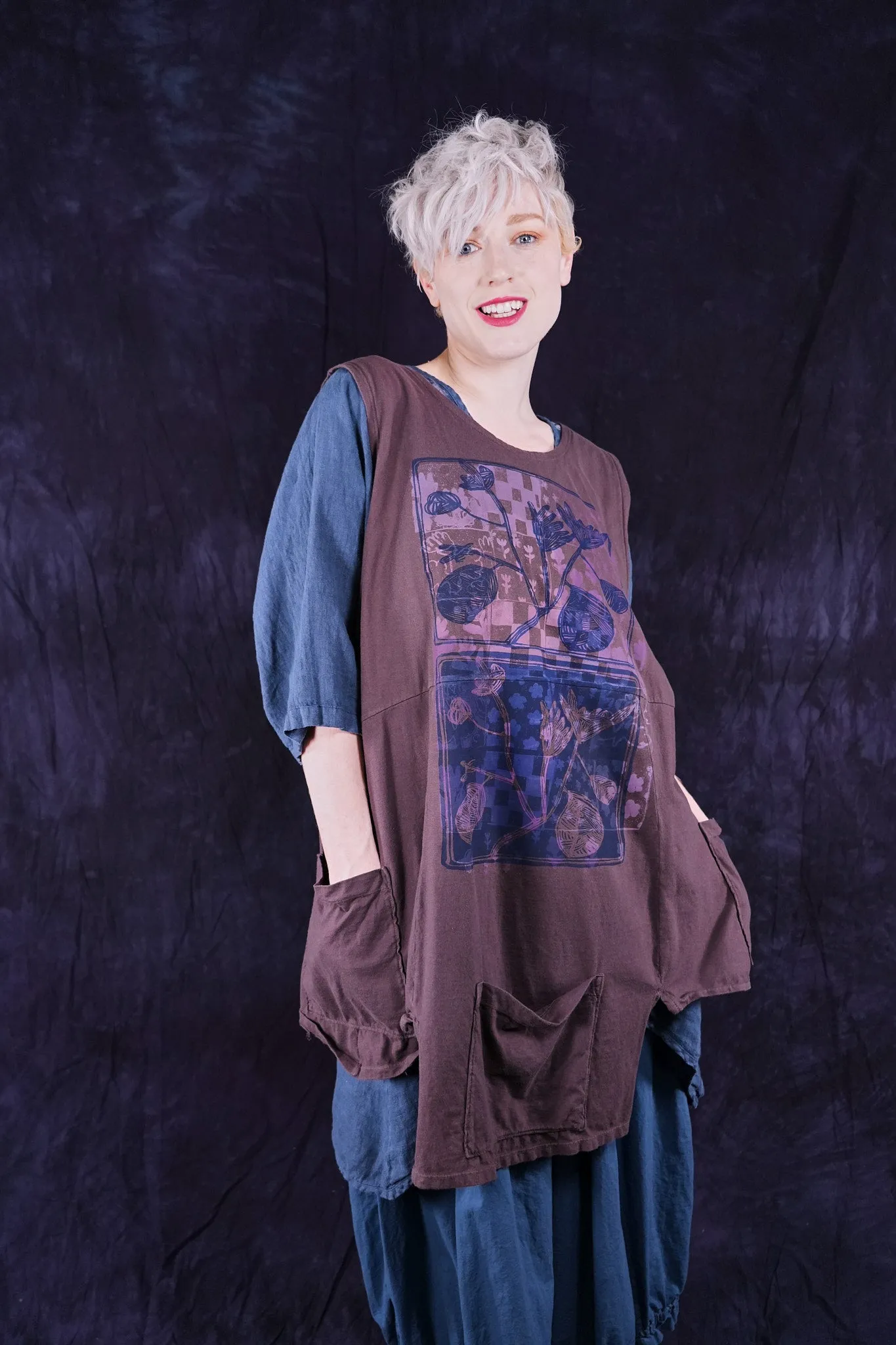 1437 Flower Pot Top Sparrow-P