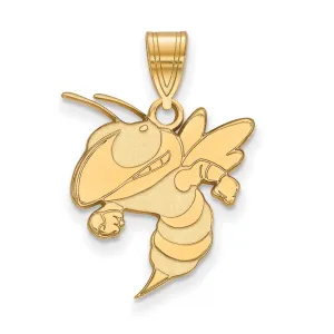 14k Gold Georgia Institute of Technology Yellow Jacket Large Pendant