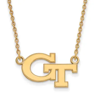14k Gold Georgia Tech G-T Small Pendant Necklace