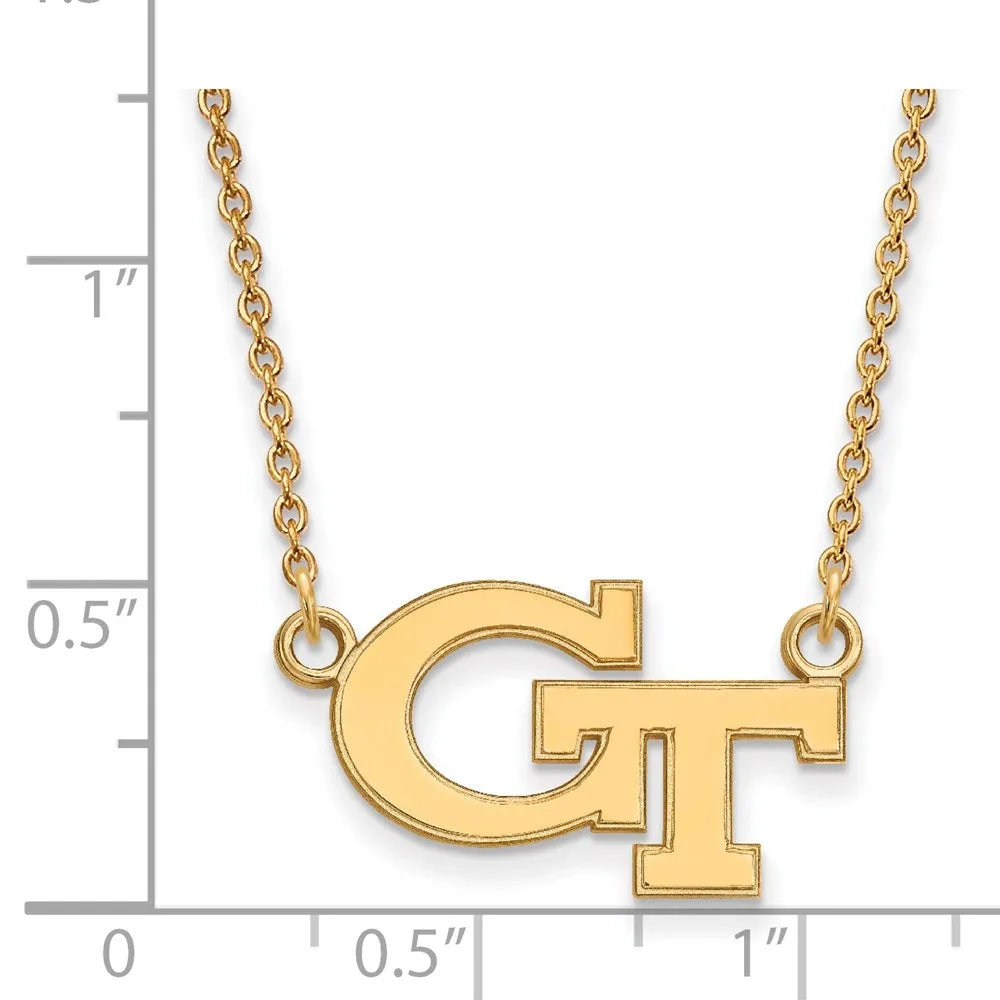 14k Gold Georgia Tech G-T Small Pendant Necklace