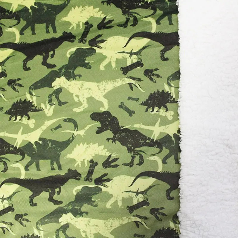 1.55M REMNANT DINOS SHERPA BACKED CUDDLE FLEECE SALE
