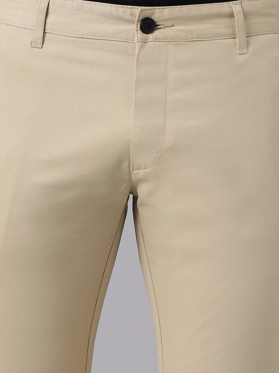 2 Way Stretch Chinos in Beige- Slim Fit