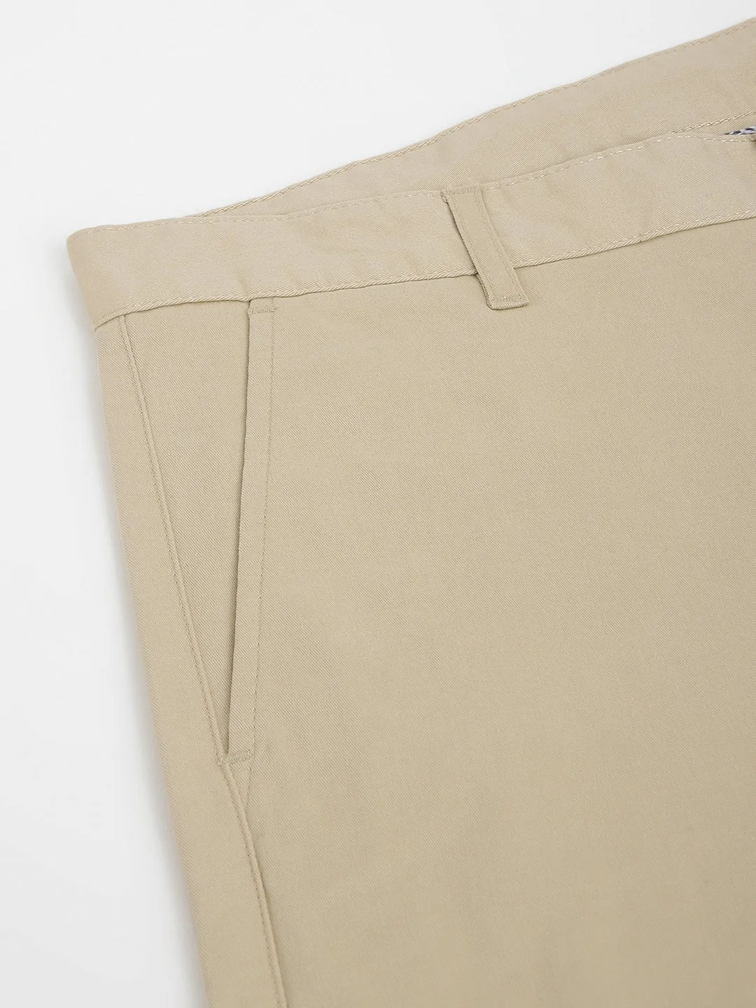 2 Way Stretch Chinos in Beige- Slim Fit