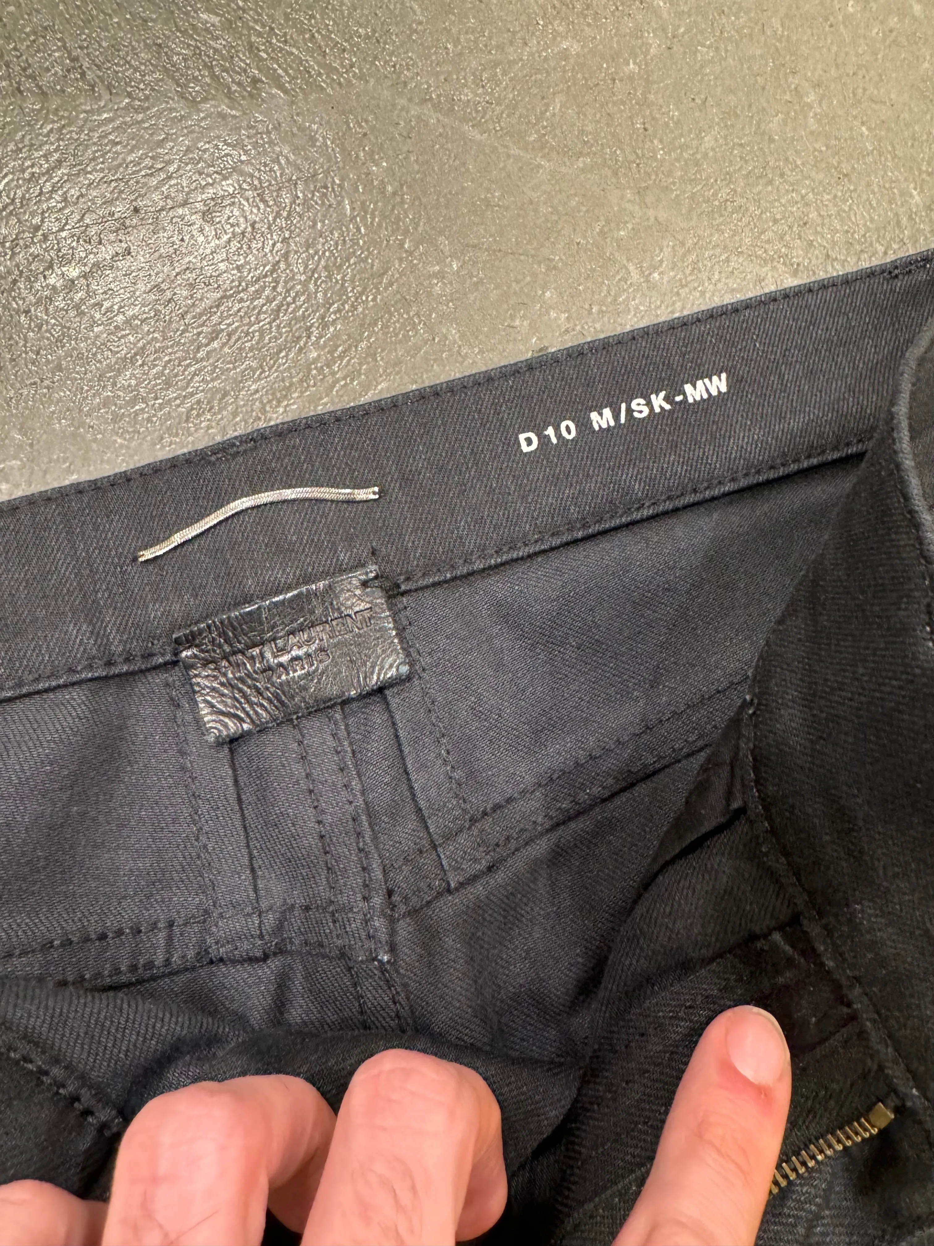 2016 Saint Laurent by Hedi Slimane black denim