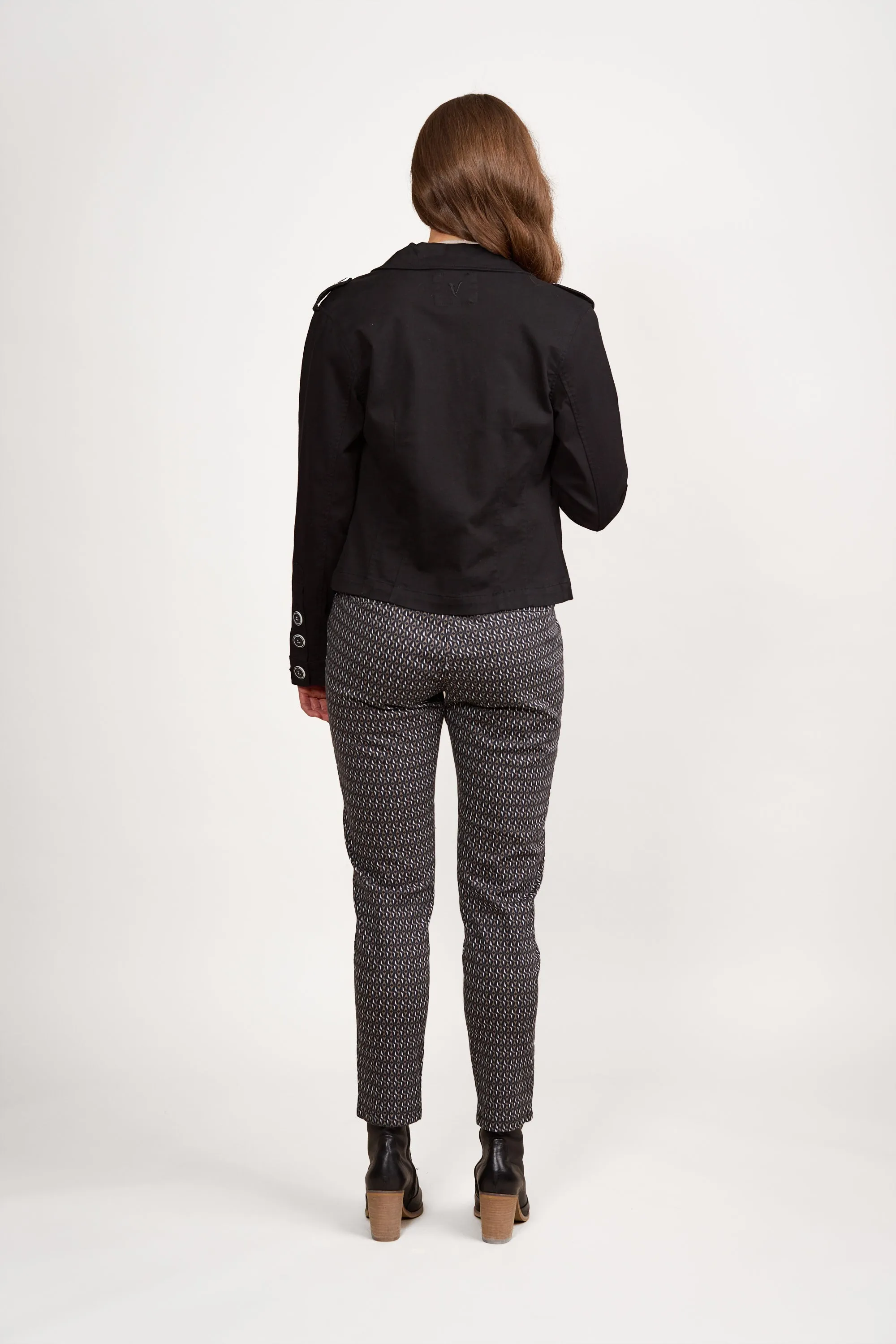 2088 Vassalli Utility Style Jacket -Black