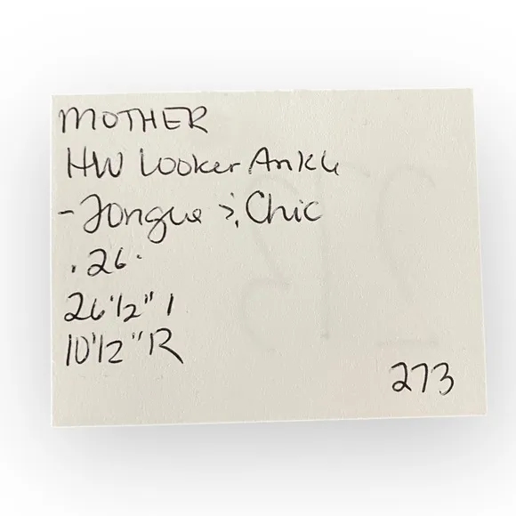 273 MOTHER High Waisted Looker Ankle