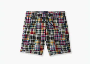 6" Pocket Lounge Short ~ Madras