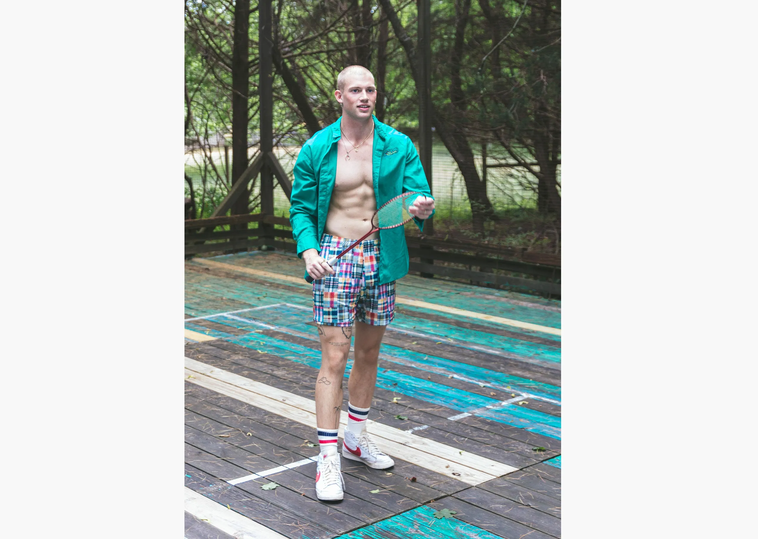 6" Pocket Lounge Short ~ Madras