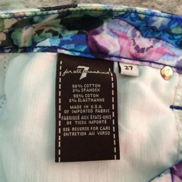 7 for all mankind 7FAM Skinny Jeans Women's Floral Print