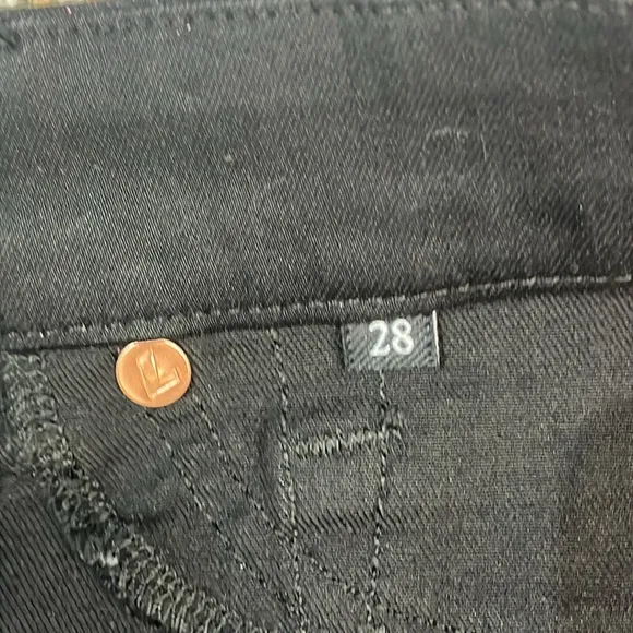 7 FOR ALL MANKIND HIGH WAIST SKINNY JEANS PURPLE GLITTER STRETCHY SIZE 28
