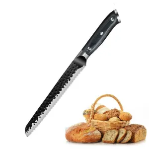 8 inch Bread Knife Hand Forged Stainless Steel Professional Sharp Cake Cutter