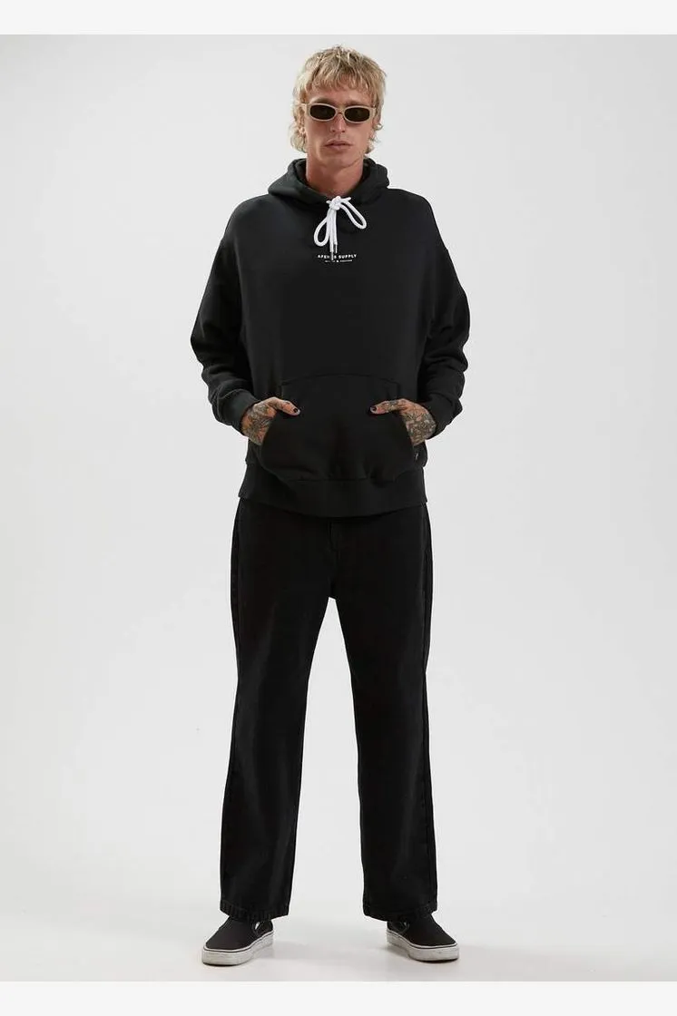 AFENDS SUPPLY - RECYCLED HOODIE - BLACK