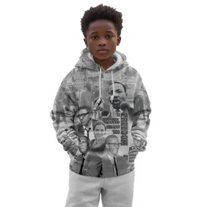 African-American History Month Kid Hoodie Civil Rights Leaders LT15