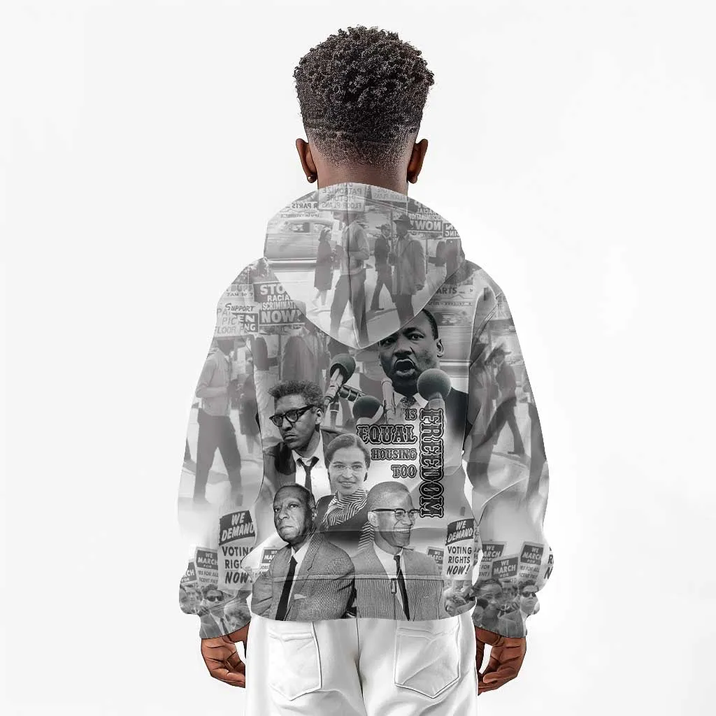 African-American History Month Kid Hoodie Civil Rights Leaders LT15