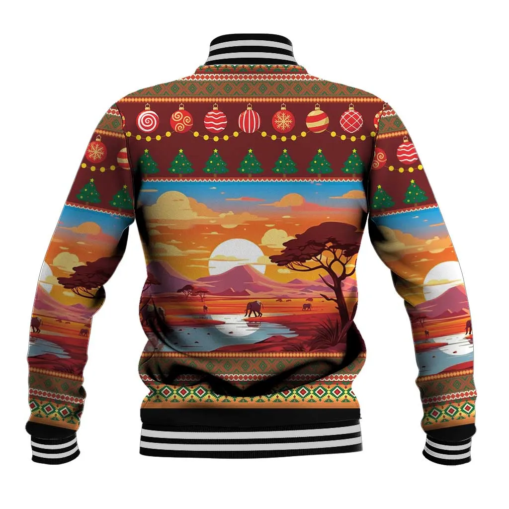 African Christmas Baseball Jacket Afro Heritage and Celebrated DT03