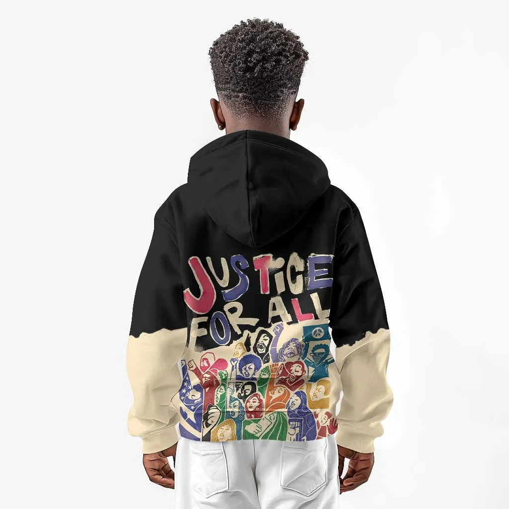 African Stand Firm Kid Hoodie Justice For All DT03