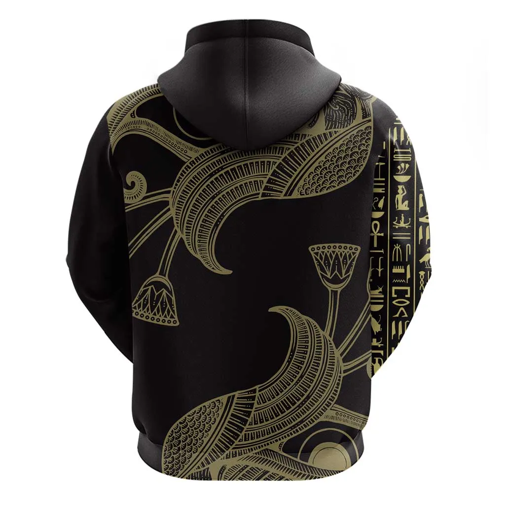 Afro Egypt Zip Hoodie Horus Eyes Egyptian God DT03