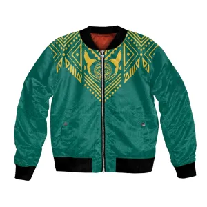 Afro-Jamaicans Tribal Custom Football Bomber Jacket Green Style LT9