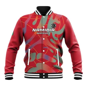 Afro Namibia Football Custom Baseball Jacket Go Namibia Warriors - Sporty Style LT15