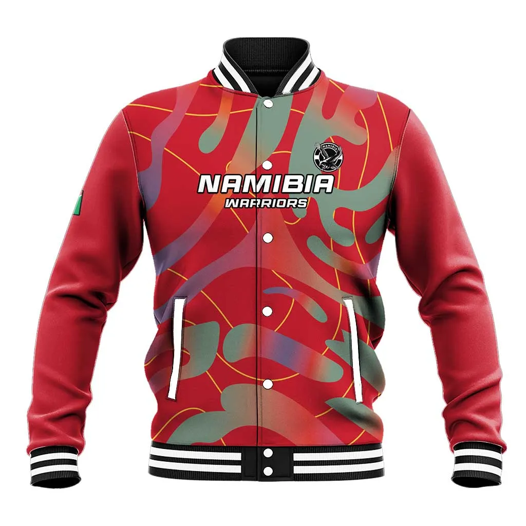 Afro Namibia Football Custom Baseball Jacket Go Namibia Warriors - Sporty Style LT15
