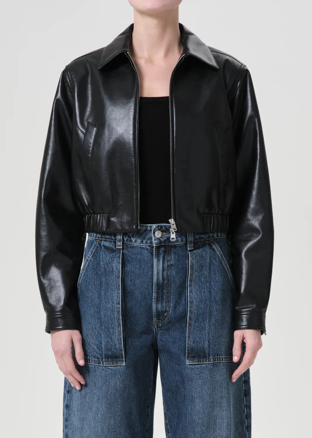 AGOLDE Essie Recycled Leather Jacket