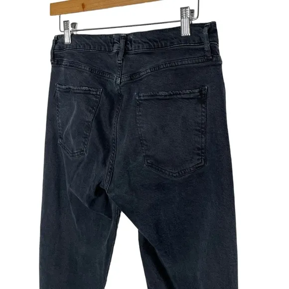 Agolde | Toni Mid Rise Straight Leg Jeans in Feral Black 28