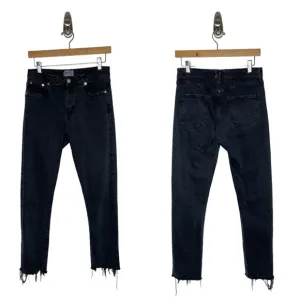 Agolde | Toni Mid Rise Straight Leg Jeans in Feral Black 28
