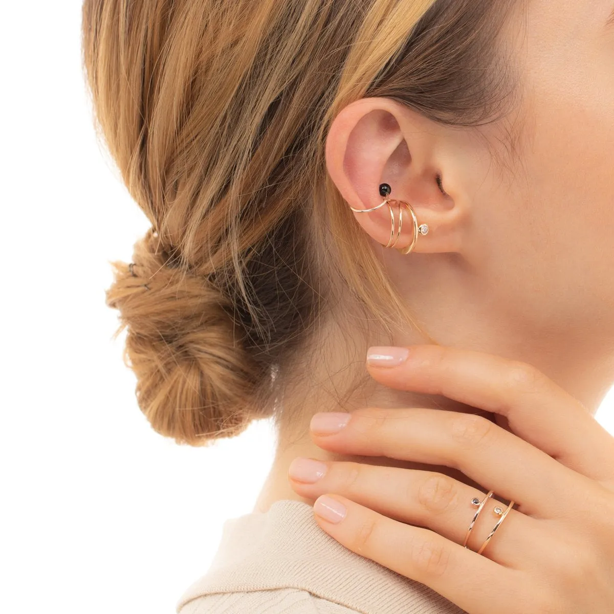 ALL ABOUT BASICS Double Line Ear Cuff