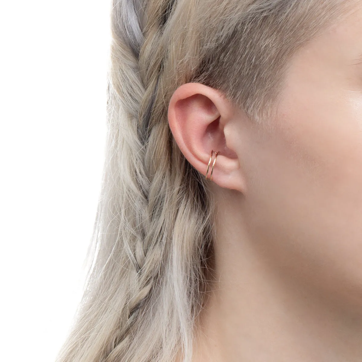 ALL ABOUT BASICS Double Line Ear Cuff