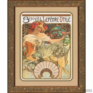 Alphonse Mucha "Biscuits Lefevre-Utile"