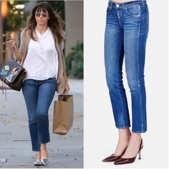 Amo denim Kate jeans mariner medium wash ankle straight 25