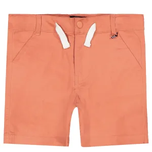 Andy & Evan Boys Twill Shorts - Coral