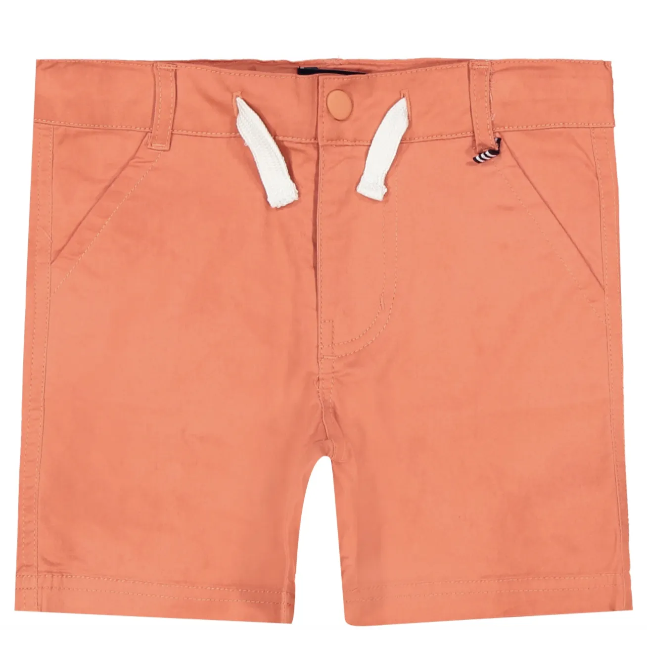 Andy & Evan Boys Twill Shorts - Coral
