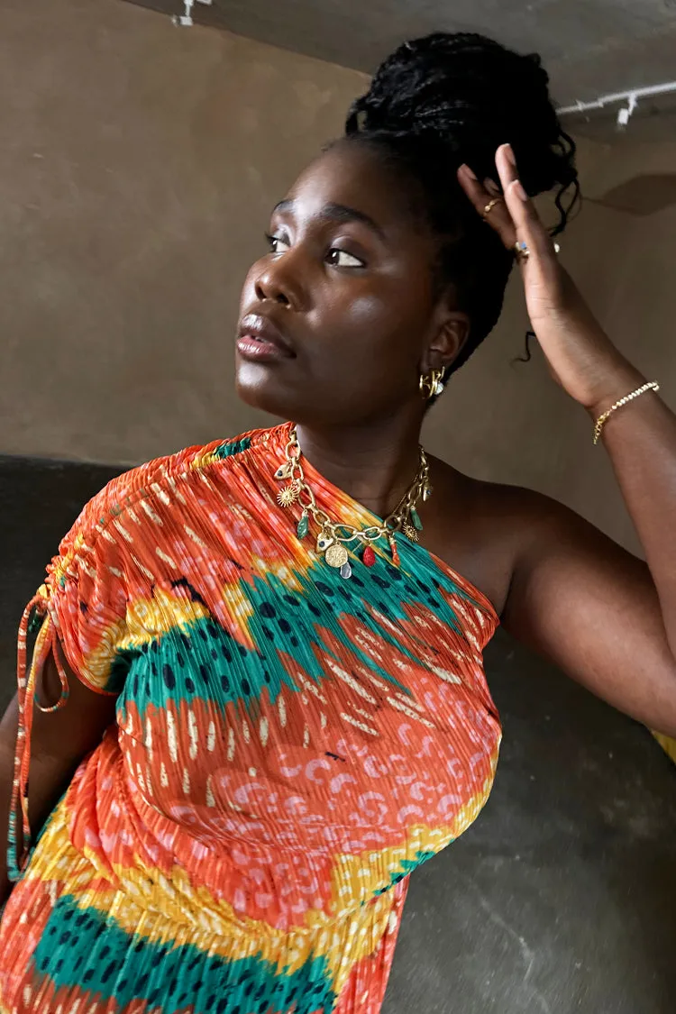 Antigua Plisse Dress