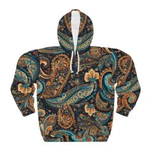Aop Unisex Pullover Hoodie Bold Paisley Upgrade