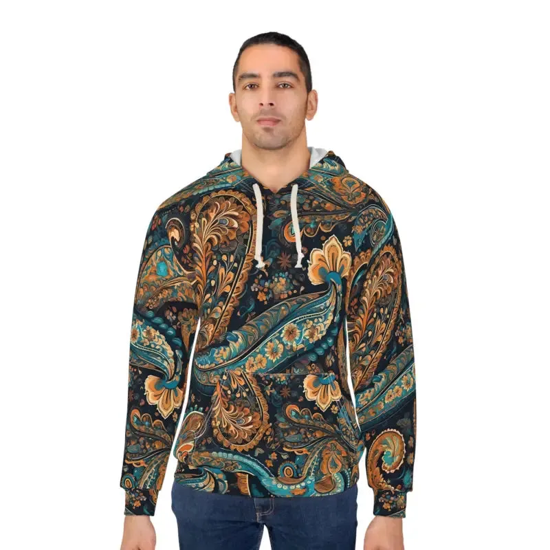 Aop Unisex Pullover Hoodie Bold Paisley Upgrade