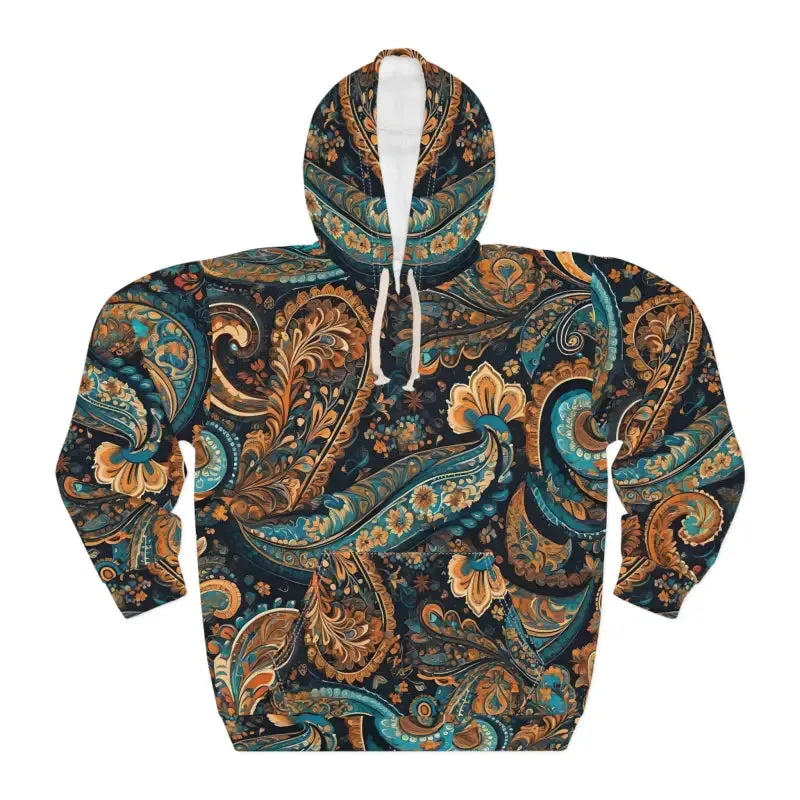 Aop Unisex Pullover Hoodie Bold Paisley Upgrade