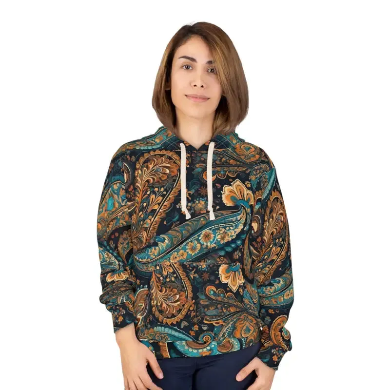 Aop Unisex Pullover Hoodie Bold Paisley Upgrade