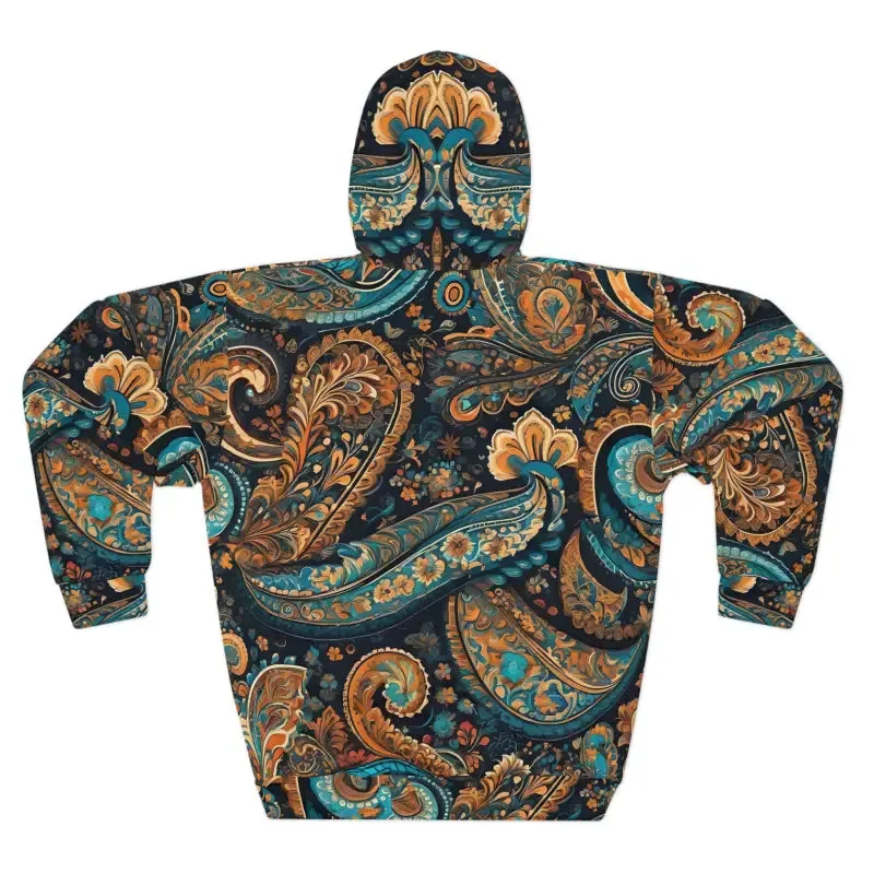 Aop Unisex Pullover Hoodie Bold Paisley Upgrade