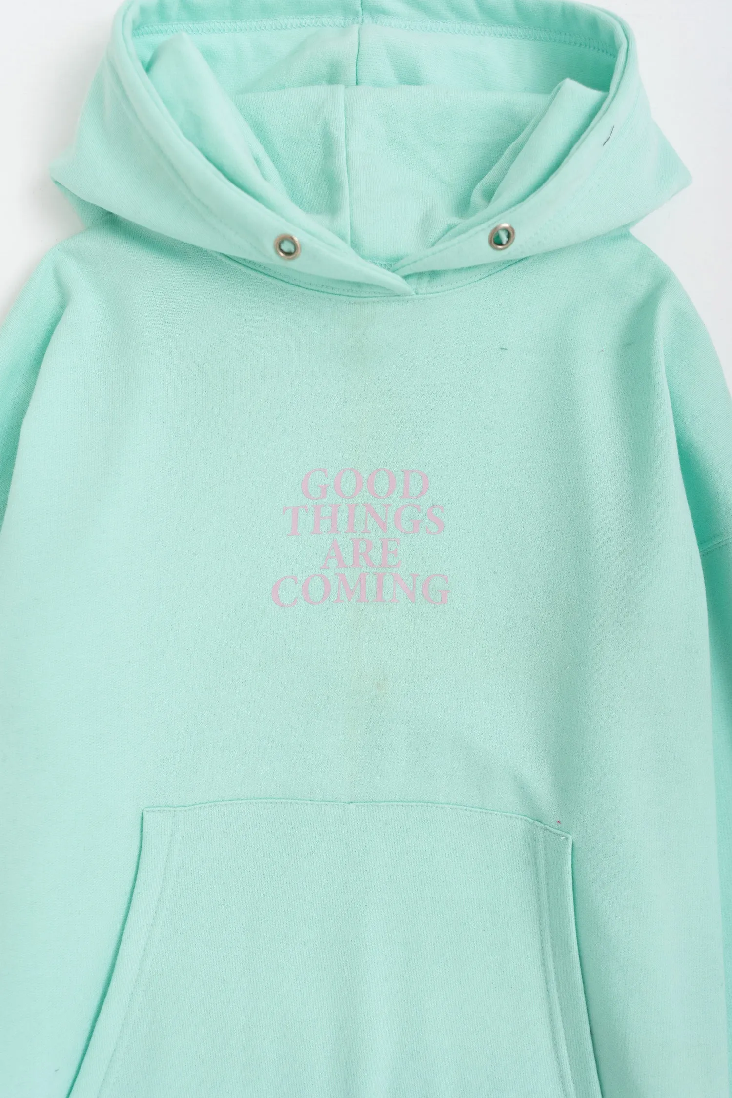Aqua Graphic Oversized Hoodie