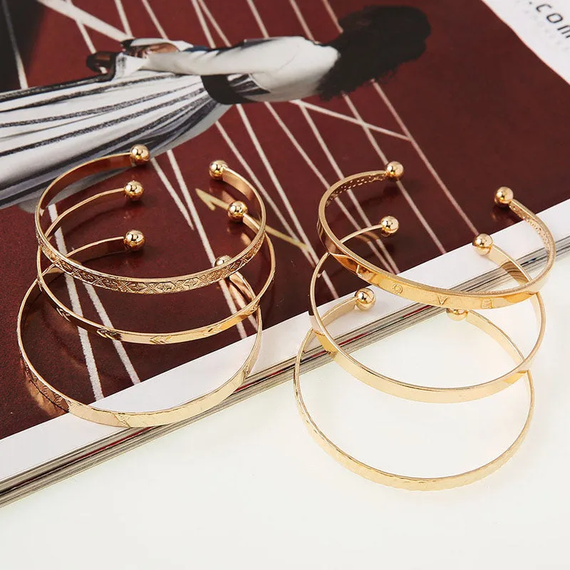 Arrow Pattern Layered Bracelet