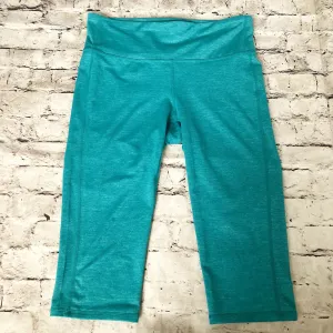 ATHLETA Teal Capri Cropped Leggings Size M