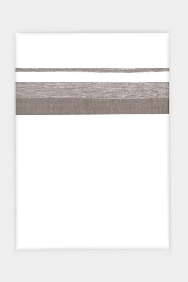 Awesome Arima - Wood Brown Smooth Cotton Double Layered Dhoti With Fancy Borders | Uathayam