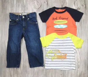 BABY BOY SIZE 18/24 MONTHS - Baby GAP / GEORGE, 3 Piece Mix N Match Outfit EUC B18