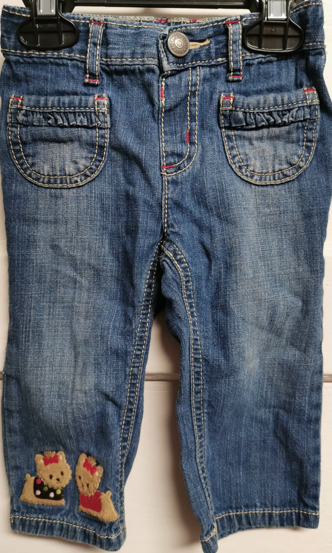 BABY GIRL SIZE 12/18 MONTHS - GYMBOREE, Soft & Cozy Jeans EUC B46